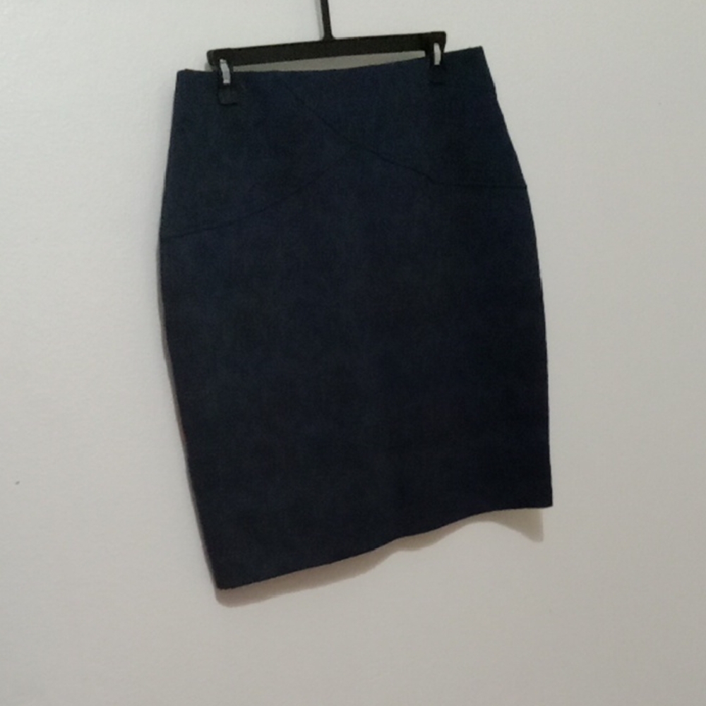 Alfani Navy Blue Pencil Skirt Knee-length